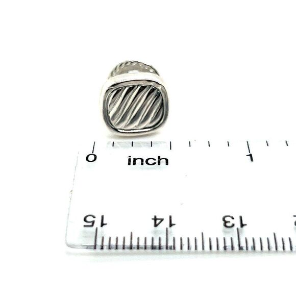 David Yurman Estate PC Tuxedo Button Set Sterling Silver DY412 - Picture 11 of 11